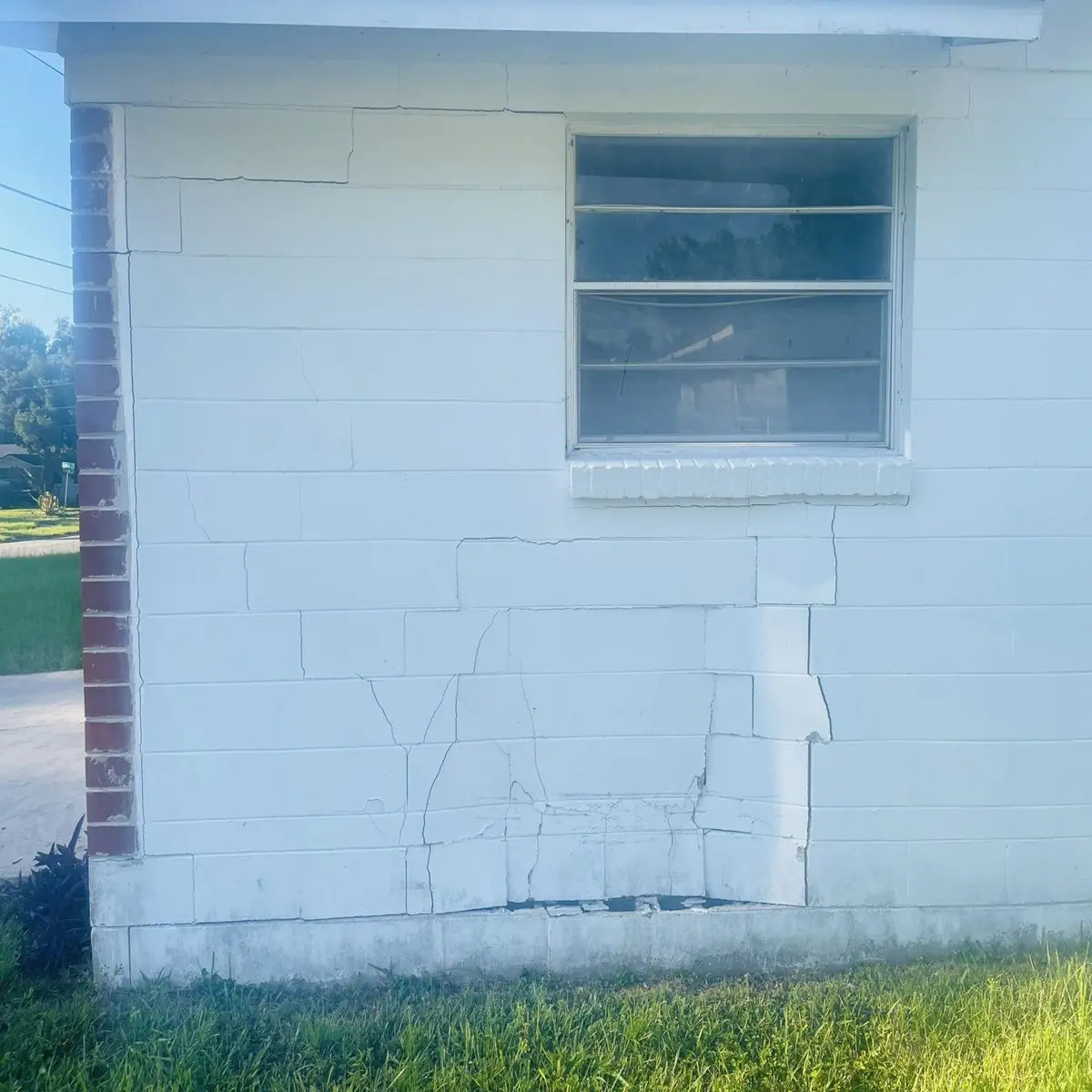 Before exterior walls renovation