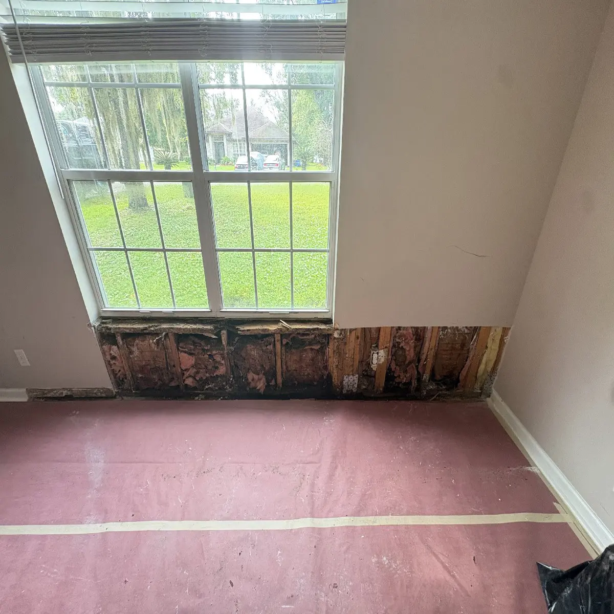 Before Wall renovation project 3